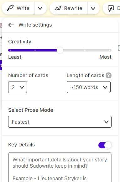 浅尝AI写作工具之「Sudowrite」：全能型写作助手