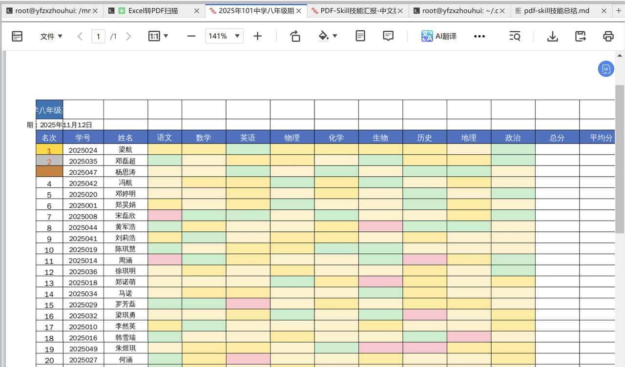 Claude Skills 用 PDF-Skill 10 分钟搞定全类型 PDF 自动化,办公人必备
