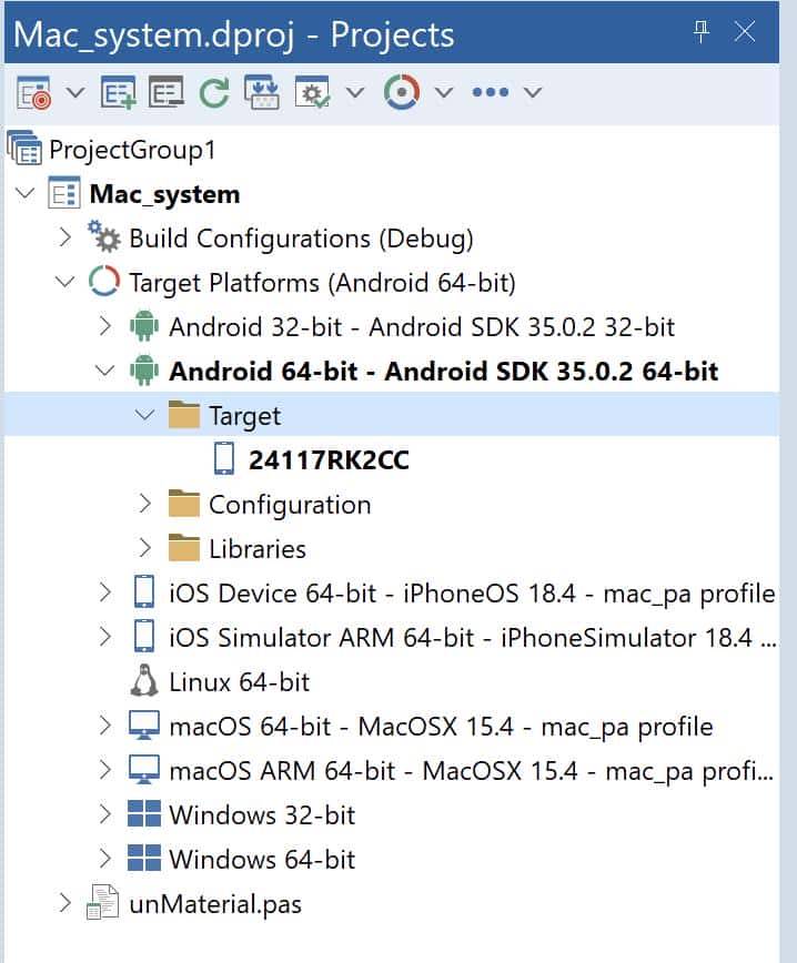 使用Delphi跨平台开发Android App