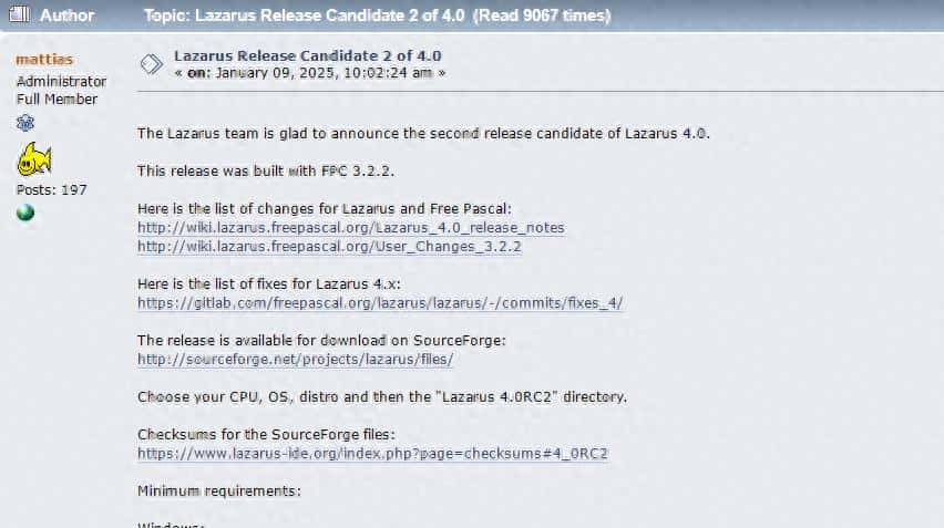 Delphi老粉太幸运，真给力！Lazarus 4.0 RC2新鲜发布 - 宋马