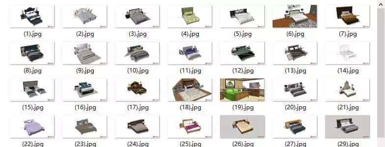 Sketchup室内模型全集下载(容量20G,一千多模型)
