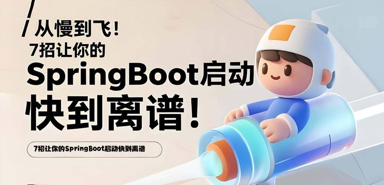 Spring Boot启动慢到崩溃？7招提速70%，让你的应用飞起来！