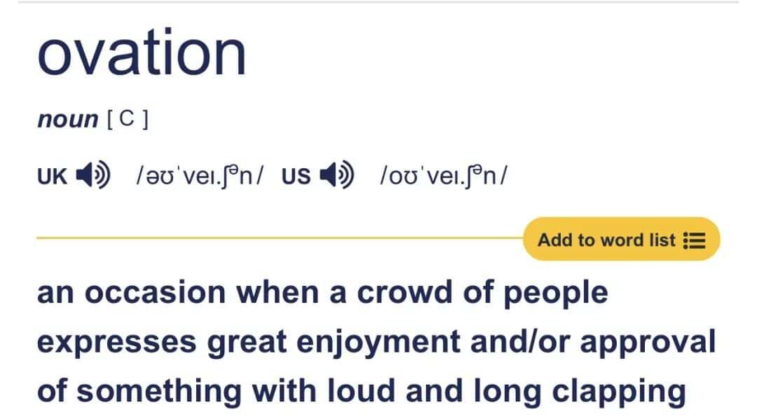 英语高级词汇：ovation - 宋马