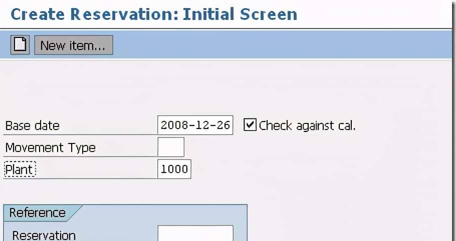 MM 预留的详细运用