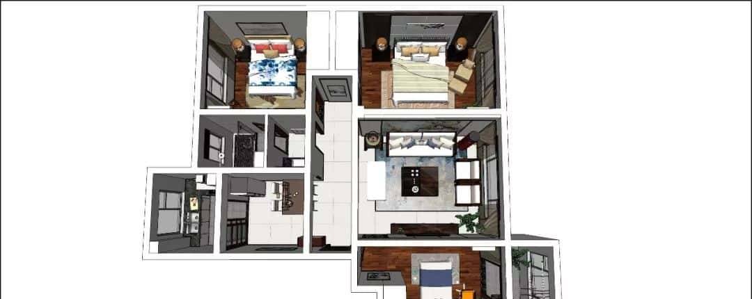 大师都在用的全屋场景SU模型合集来了