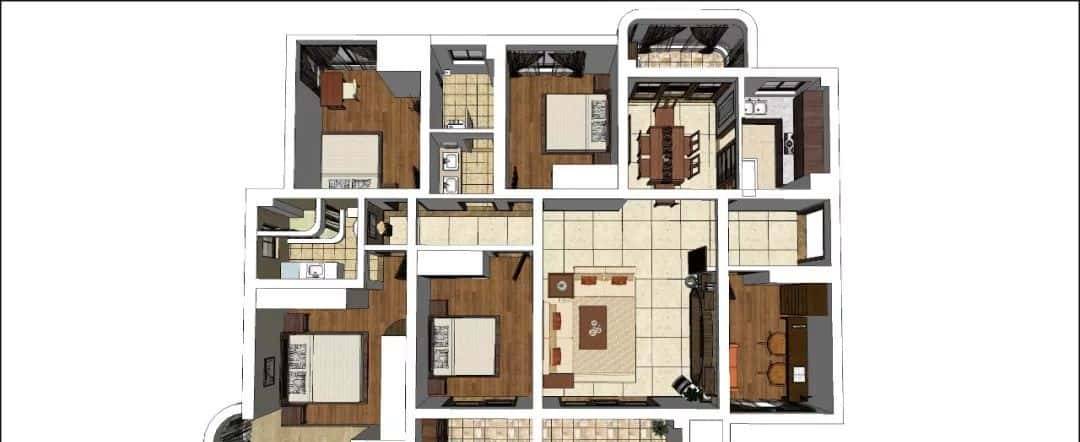 大师都在用的全屋场景SU模型合集来了