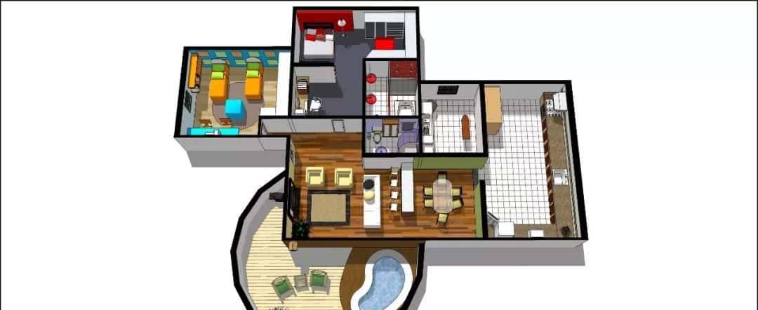 大师都在用的全屋场景SU模型合集来了