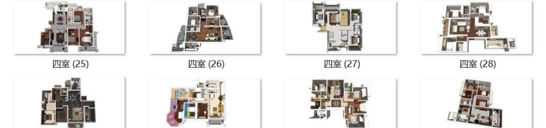 大师都在用的全屋场景SU模型合集来了