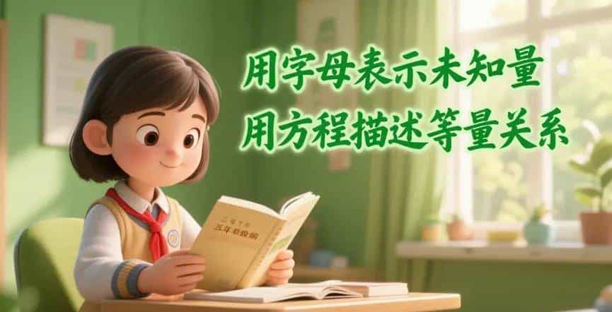 五上数学第五单元 用 “生活举例法” 搞定字母表示数,解方程不再慌 - 宋马