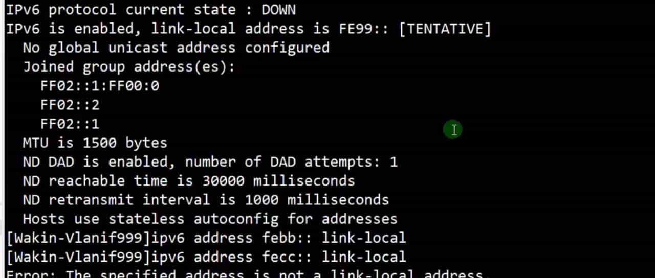 【ipv6】ipv6 基础配置