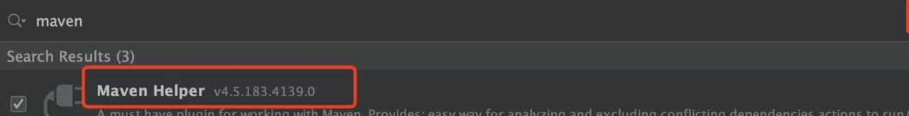 idea的Maven Helper插件，协助解决pom依赖冲突 - 宋马