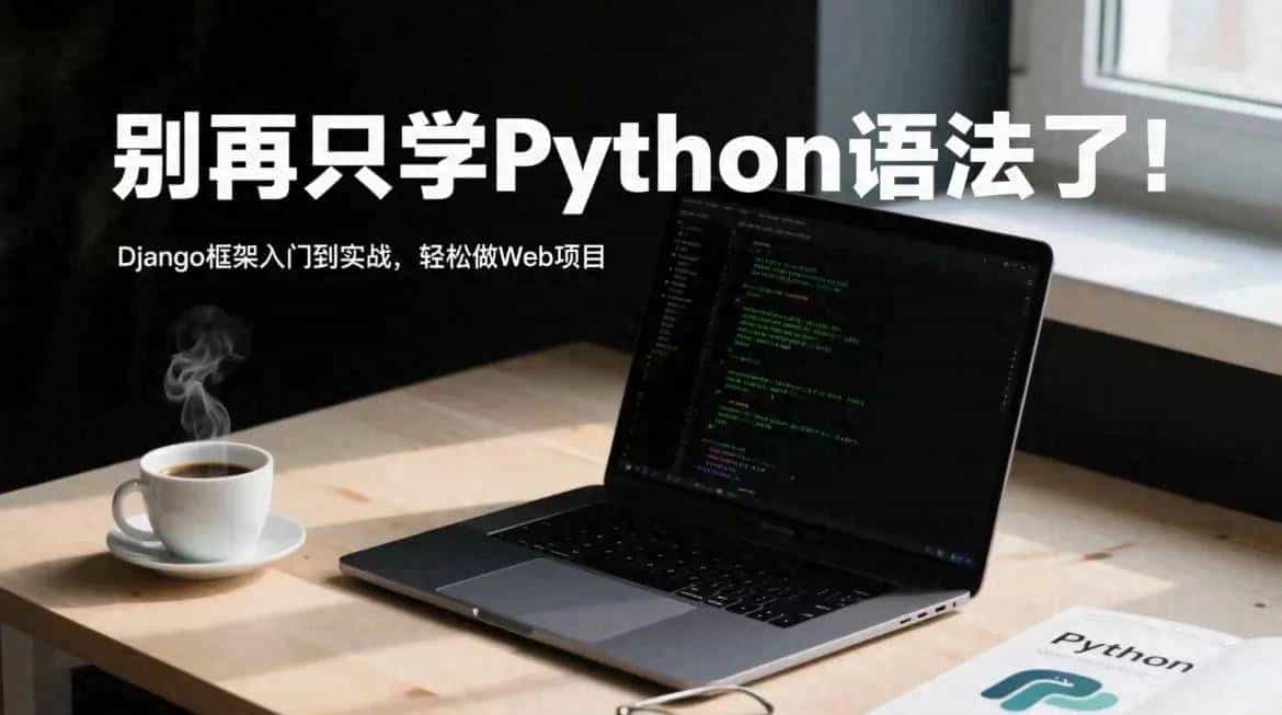别再只学Python语法了！Django框架入门到实战，轻松做Web项目