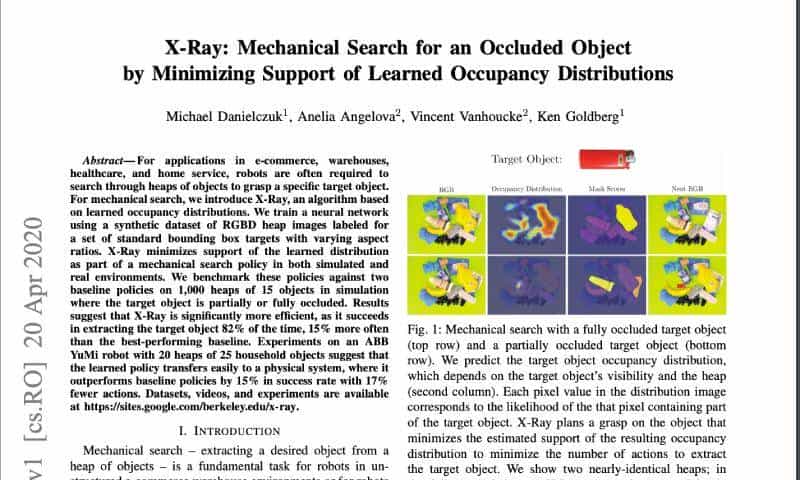 最牛抓取机器人:X射线“看透”物体堆,还能适应不同环境
