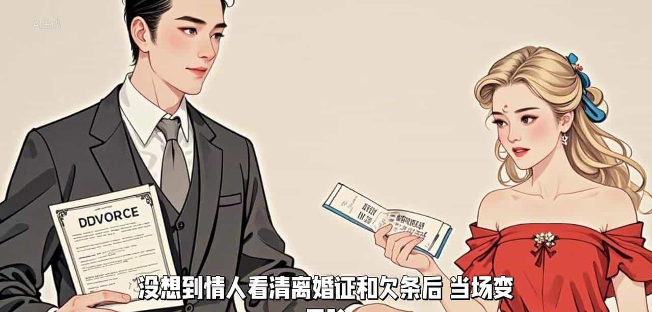 #一张欠条。#婚外恋的虚伪。