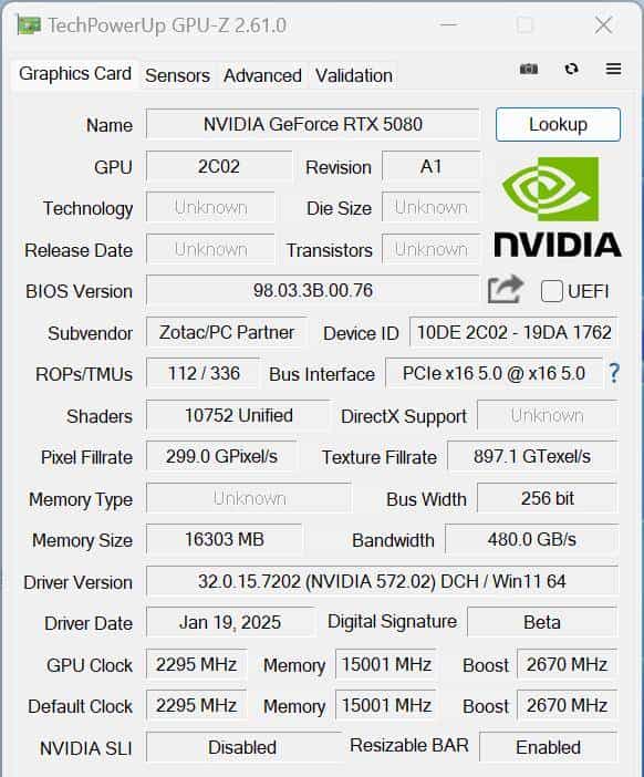 支持DLSS 4 帧率翻上加翻——索泰GeForce RTX 5080 16GB AMP EXTREME INFINITY详测