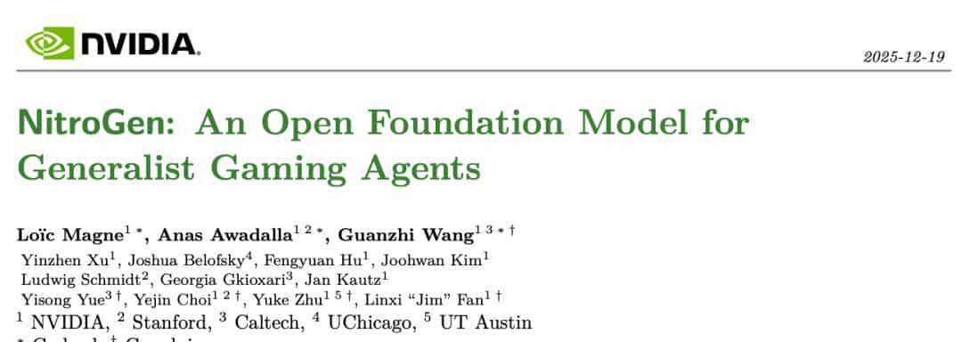 茶杯头躲弹幕比主播秀！英伟达AI模型横扫千款游戏 零样本上手新游