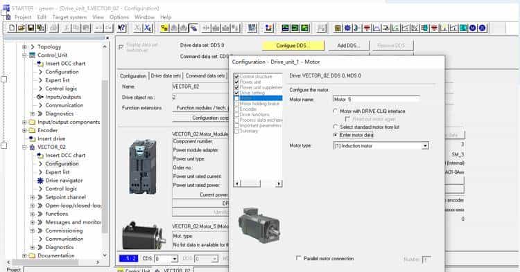 STARTER软件矢量控制三相异步电动机