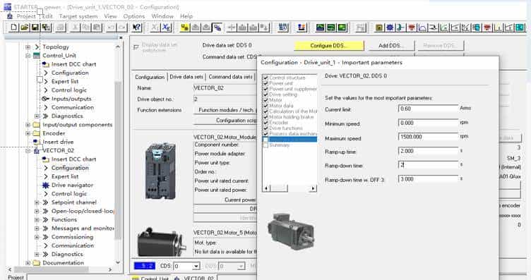 STARTER软件矢量控制三相异步电动机