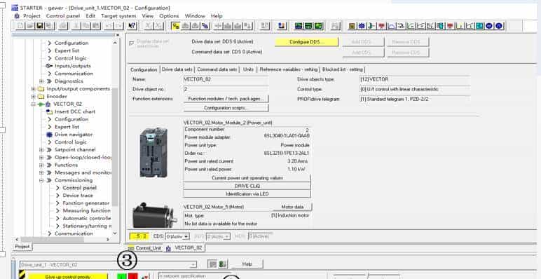 STARTER软件矢量控制三相异步电动机