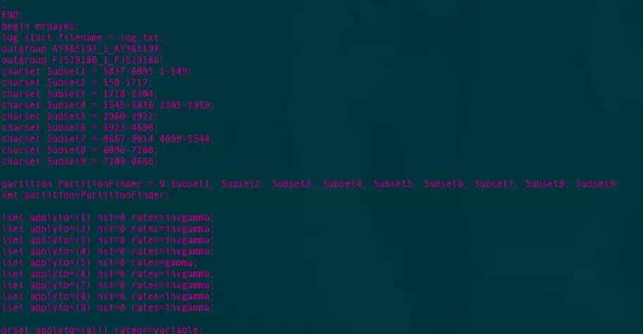 linux版本mrbayes和iqtree跑多基因树