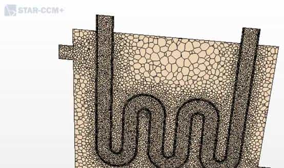 蛇形管换热器的star ccm+温度场仿真