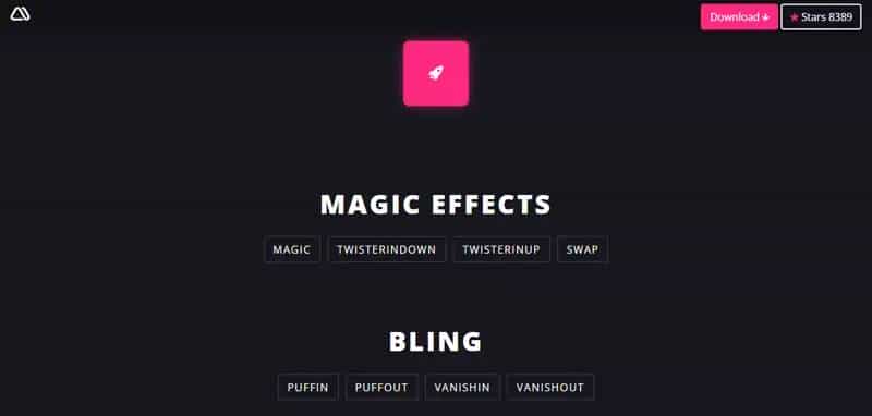20 个超级实用的 CSS 动画库