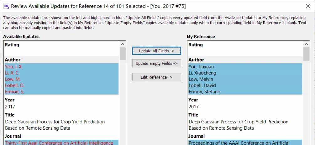 EndNote实现参考文献英文论文的中文作者拼音姓名显示名的第二个字首字母的方法