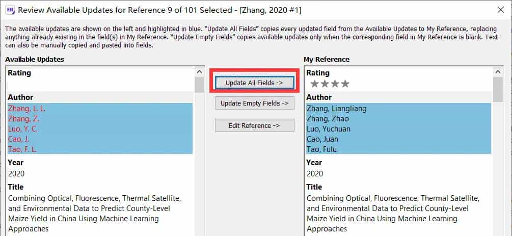 EndNote实现参考文献英文论文的中文作者拼音姓名显示名的第二个字首字母的方法