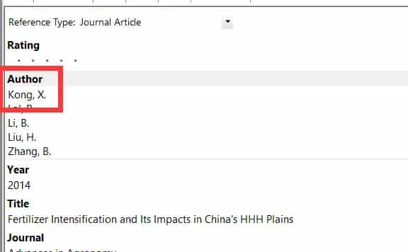 EndNote实现参考文献英文论文的中文作者拼音姓名显示名的第二个字首字母的方法