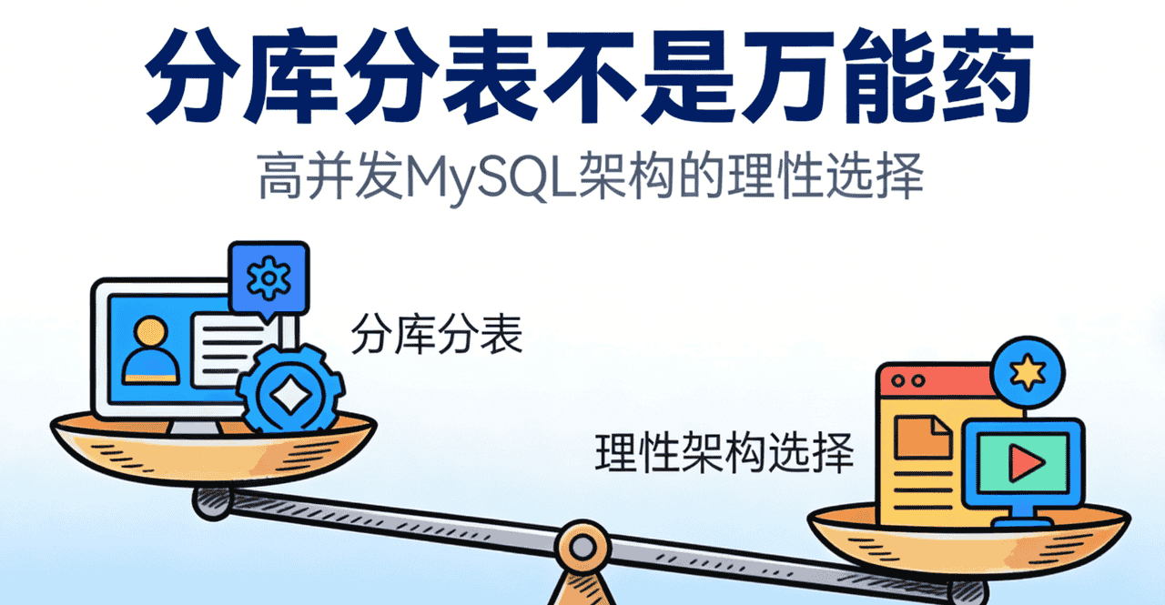 「分库分表不是万能药」：高并发MySQL架构的理性选择