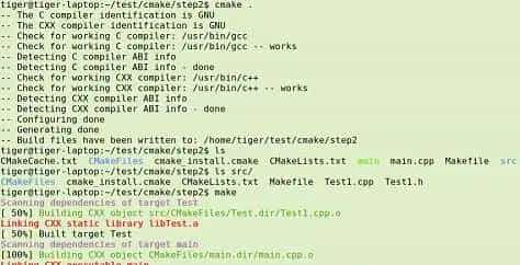 linux 中使用 CMake 构建应用程序