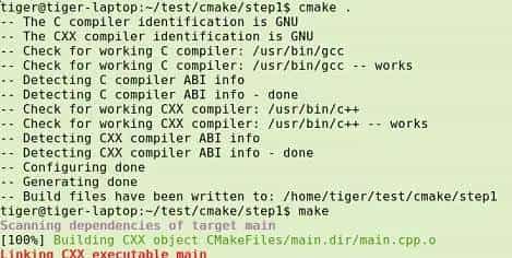 linux 中使用 CMake 构建应用程序