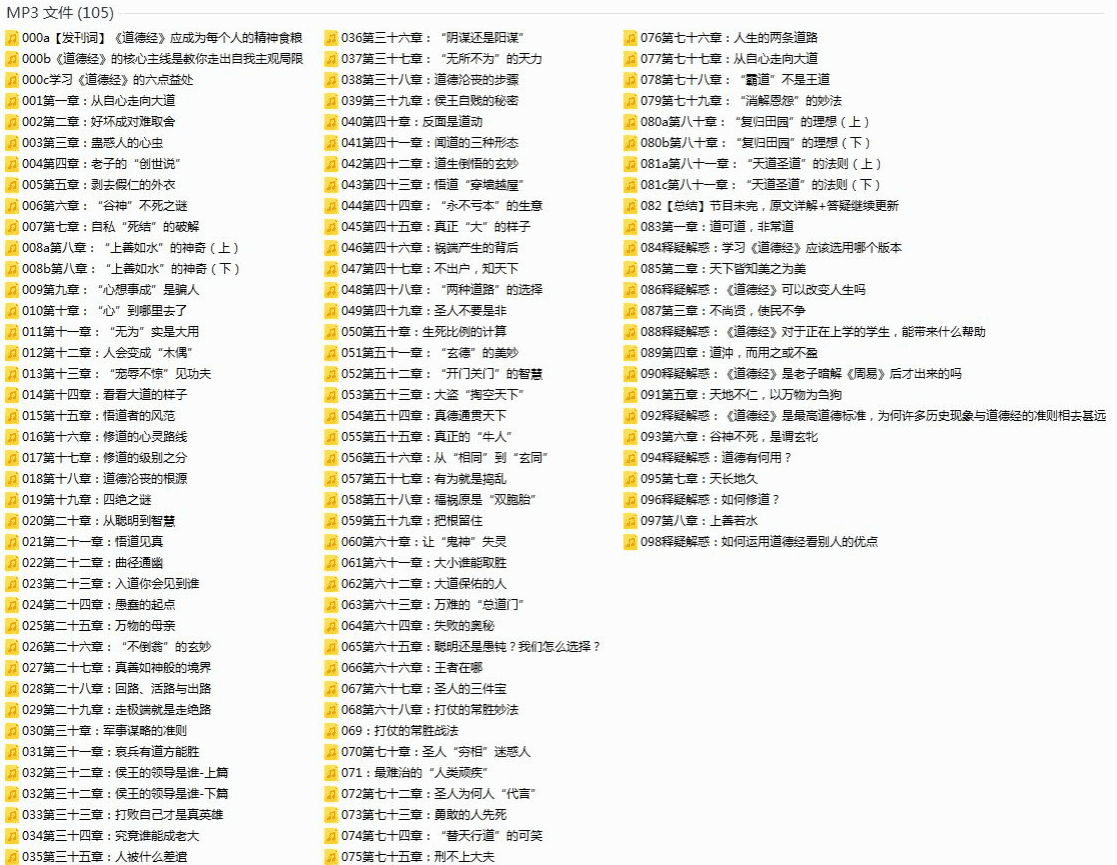 齐善鸿讲道德经 轻松学精髓智慧解难题98章完结版课程音频MP3下载