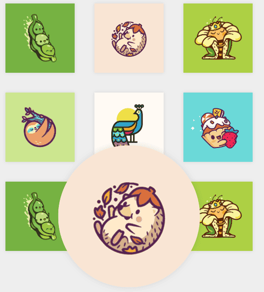 css3属性制作网格图片圆形放大源代码下载