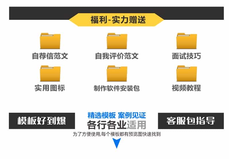 2000套高端简历模板赠面试技巧和简历制作教程 - 宋马