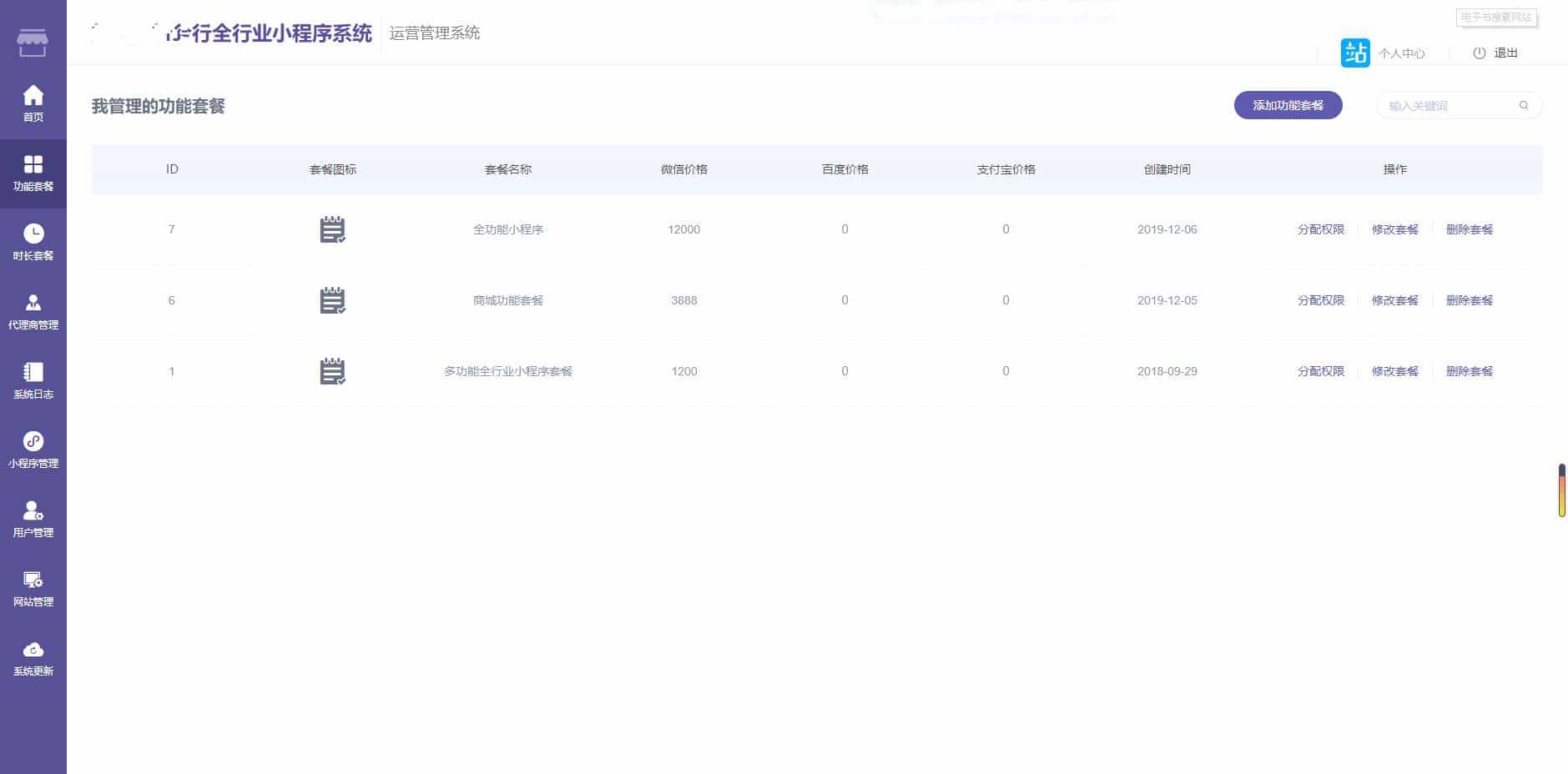 ThinkPHP内核全行业小程序运营管理系统源码 自由DIY布局 一键生成小程序