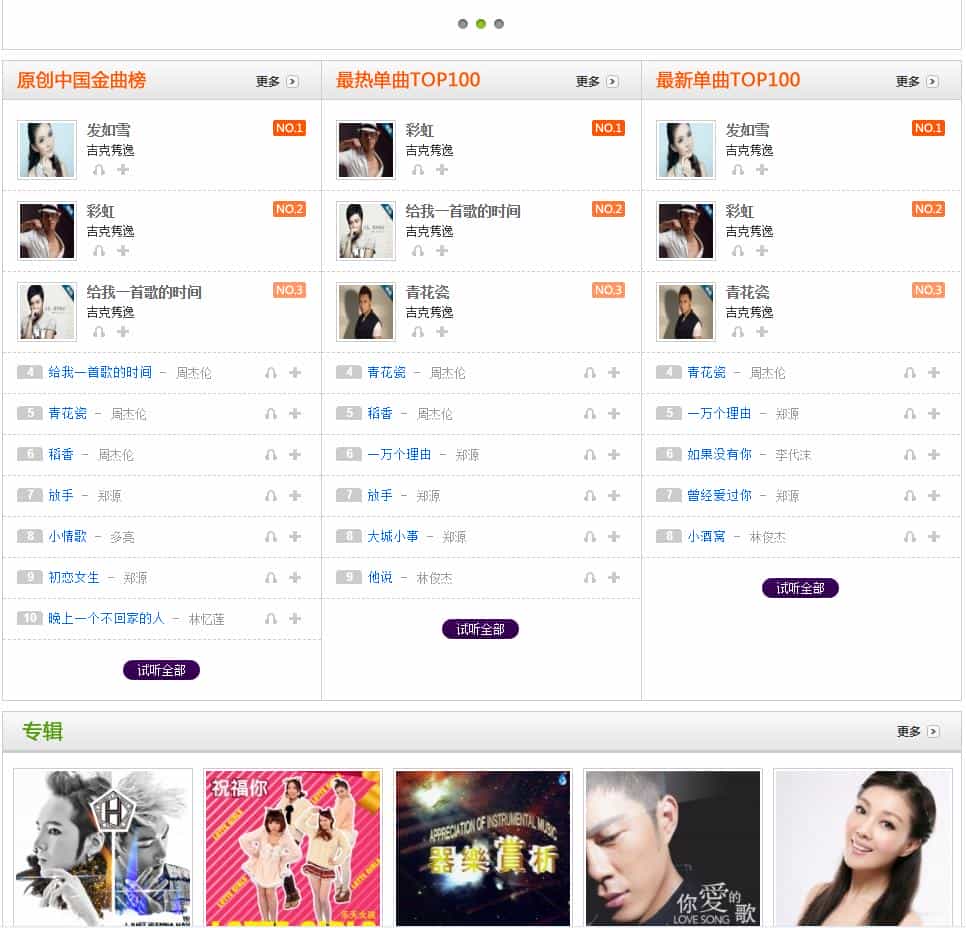 PHP仿A8在线音乐播放分享网站源码 带会员功能 适合做类似于音悦台、酷我等在线音乐播放平台 