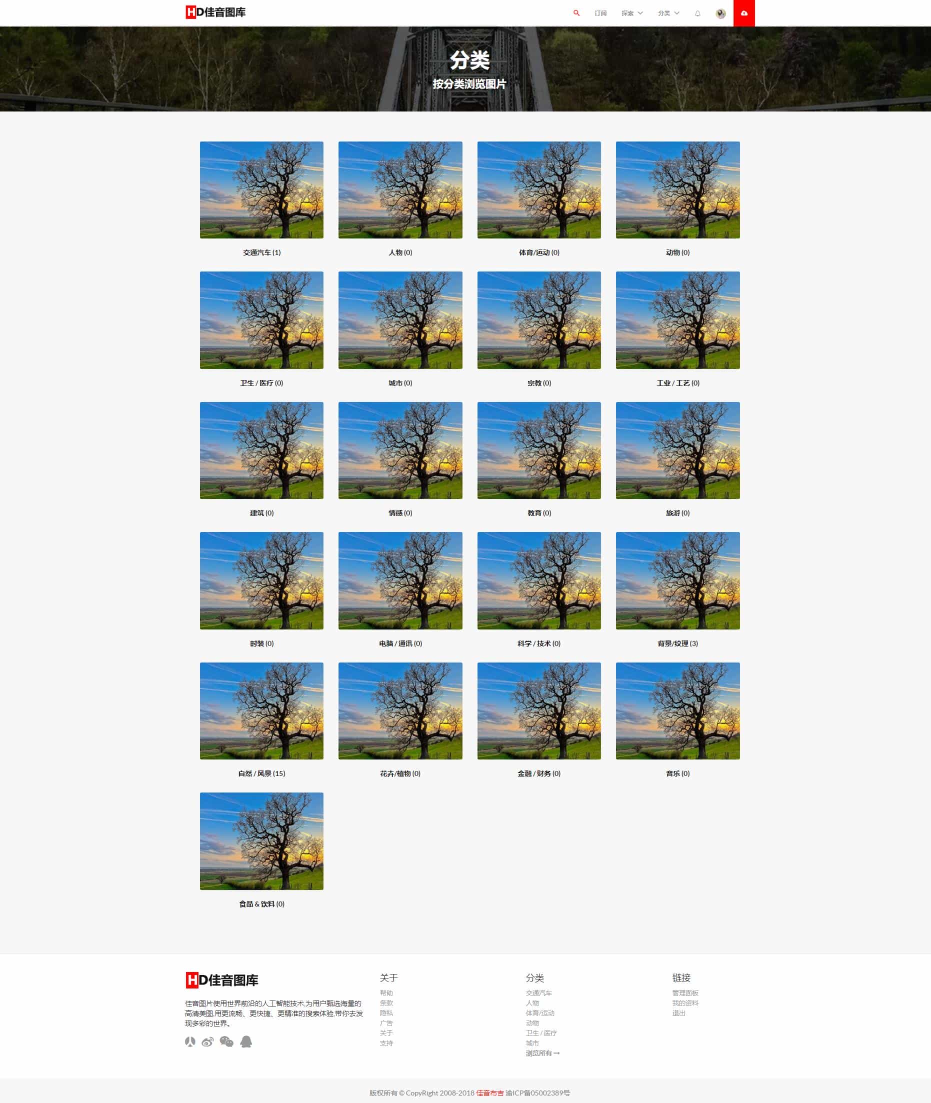 佳音图片分享上传系统 带图片转换格式和一键上传投稿功能+自适应手机