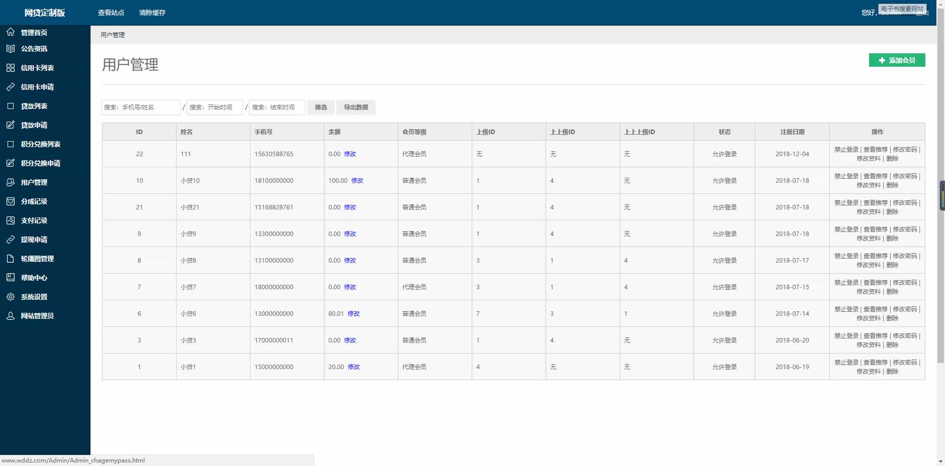 【独家发布】网贷定制版完整系统源码|客户定制网贷分销平台，thinkphp内核