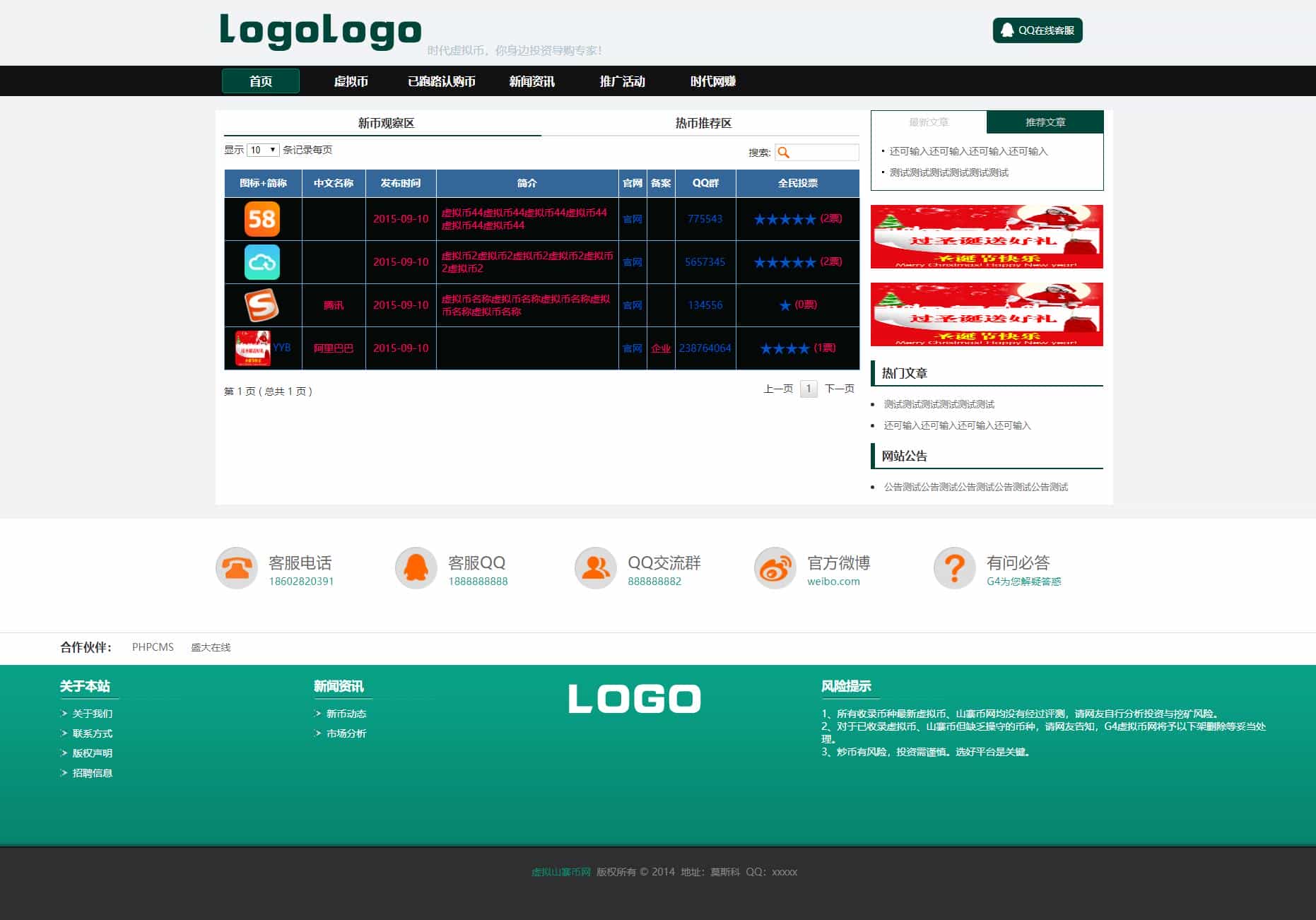 虚拟币投票排行网整站源码PHP5.3+MYSQL+伪静态 虚拟币投票排行网整站源码PHP5.3+MYSQL+伪静态