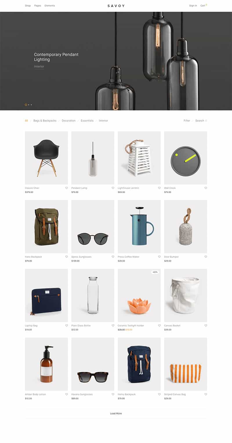 Savoy 2.3.3 极简电商 中文汉化版WordPress主题源码，极简主义的AJAX WooCommerce主题 - 宋马