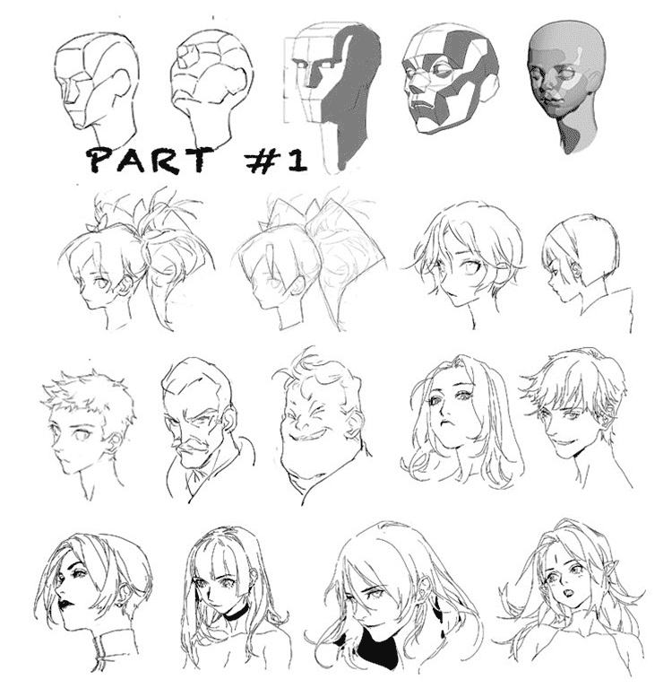 星雨角色原画CG厚涂日系线稿插画板绘课程教程人体造型结构透