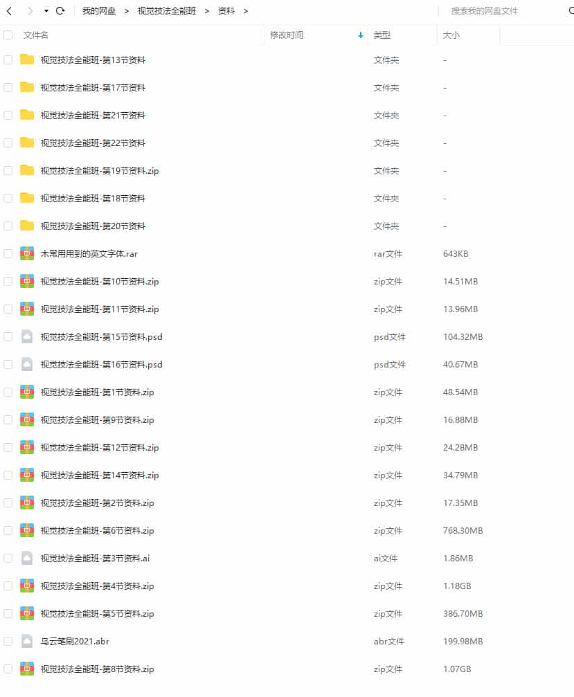 视觉技法全能班2021年5月结课艾琦杨成林【画质高清有素材】