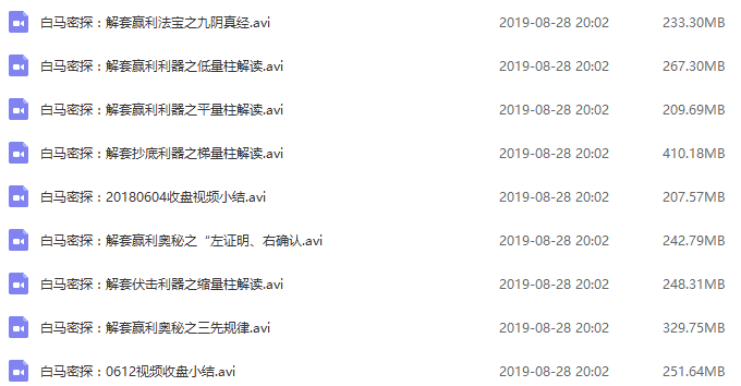 【仲展】白马密探第一期网上量学基础特训班（29节）2018年 - 宋马