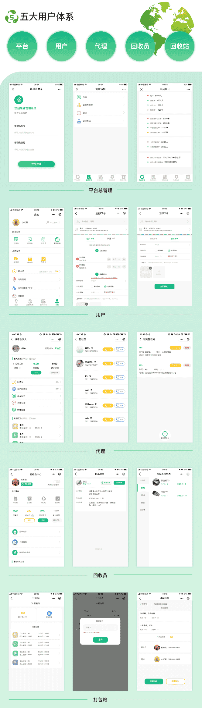 智慧废品回收系统代理版小程序v2.7.5 新前端 公众号 二手交易插件（亲测可用 最最新）
