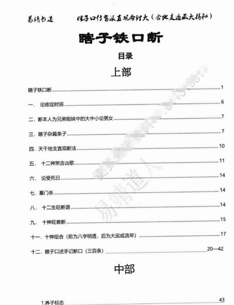 盲派真功夫,铁口金不换电子书