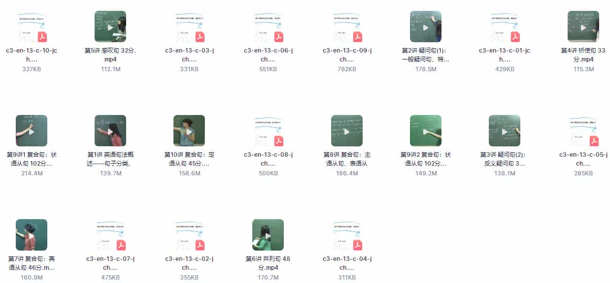 精华讲座_初中英语句法全攻略（全10讲） - 宋马