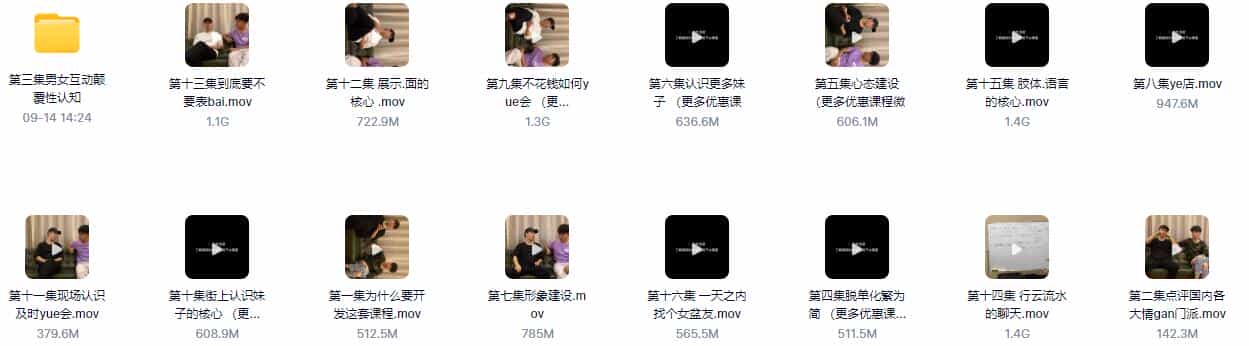 [11.8GB]《馄饨哥真男人教学课程（更新版）》完整版下载 - 宋马