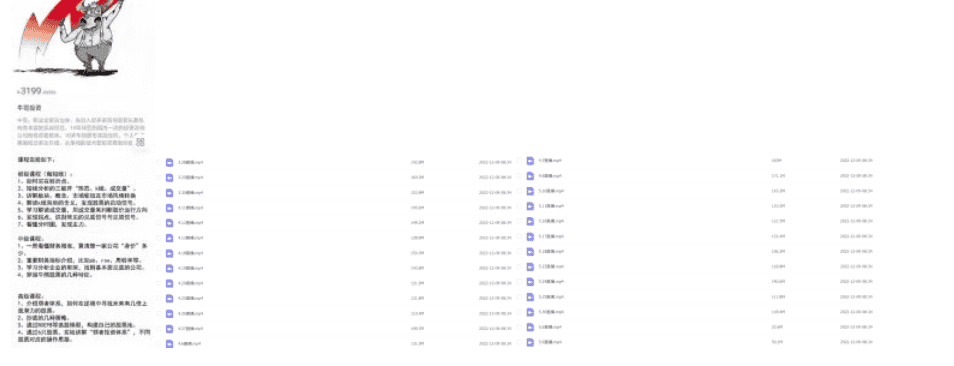 牛哥 实战训练营 第九期-牛哥投资 2022年 26视频 - 宋马