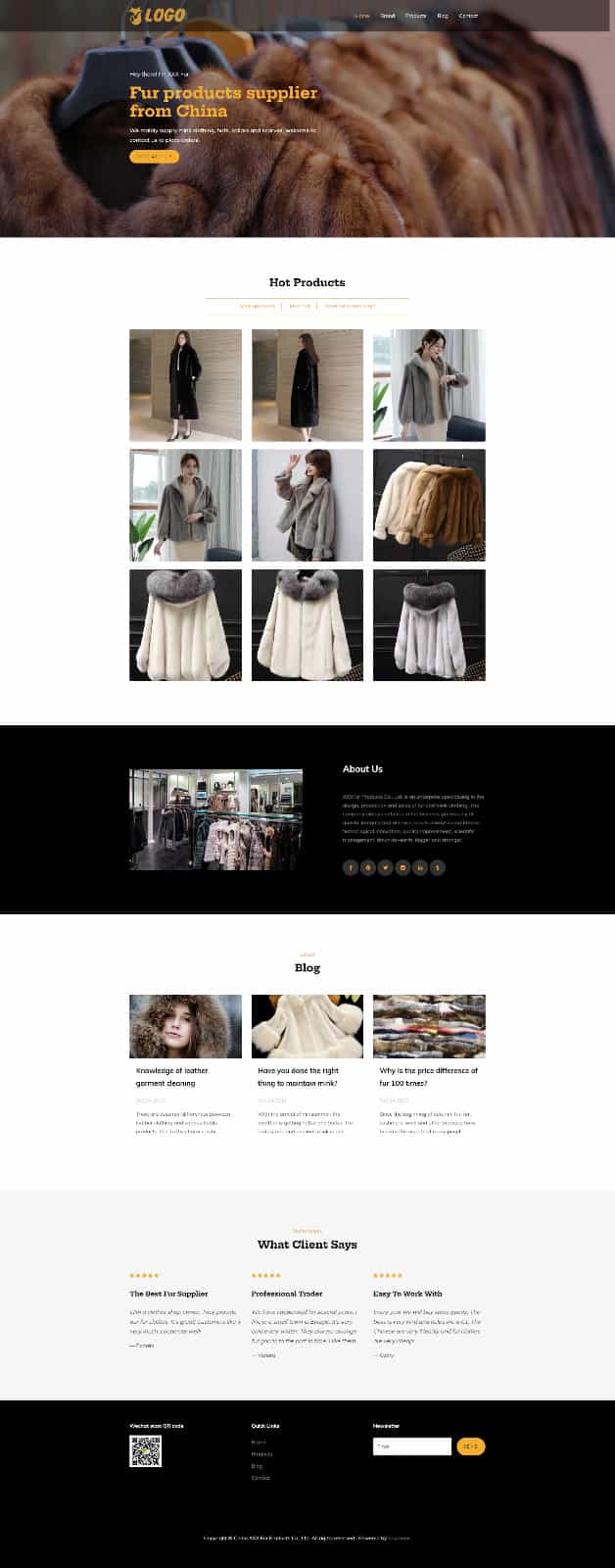 p646(自适应手机端)响应式英文外贸类网站pbootcms模板 HTML5产品外贸网站源码下载